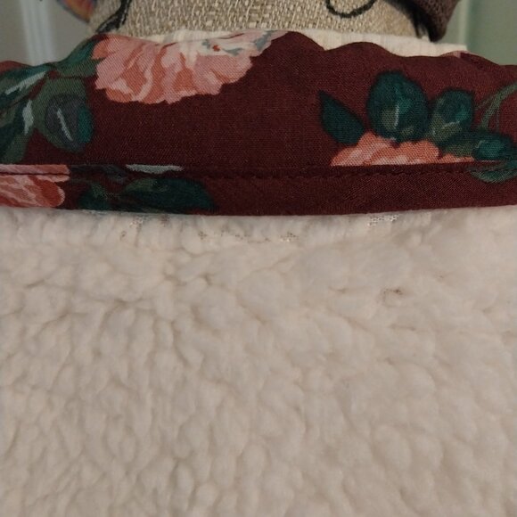 3558 XL Matilda Jane Sherpa Fleece Jacket in White And Pink. - Picture 8 of 11